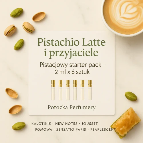 Pistachio Latte i przyjaciele — Pistacjowy starter pack — 2 ml x 6 sztuk potocka perfumery .webp